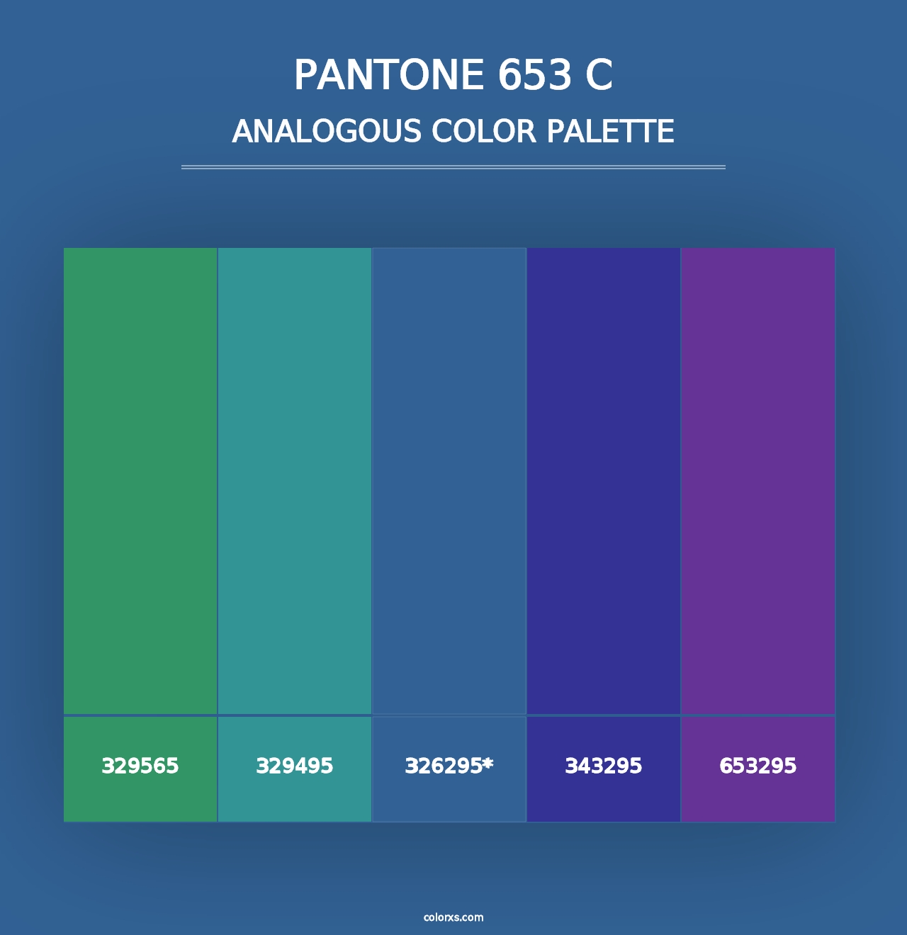 PANTONE 653 C - Analogous Color Palette