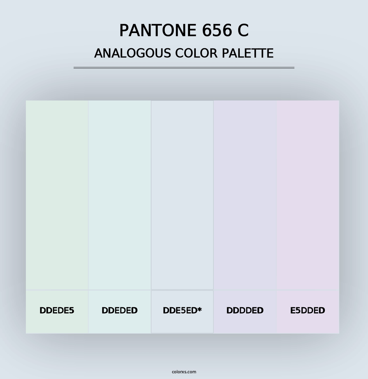 PANTONE 656 C - Analogous Color Palette