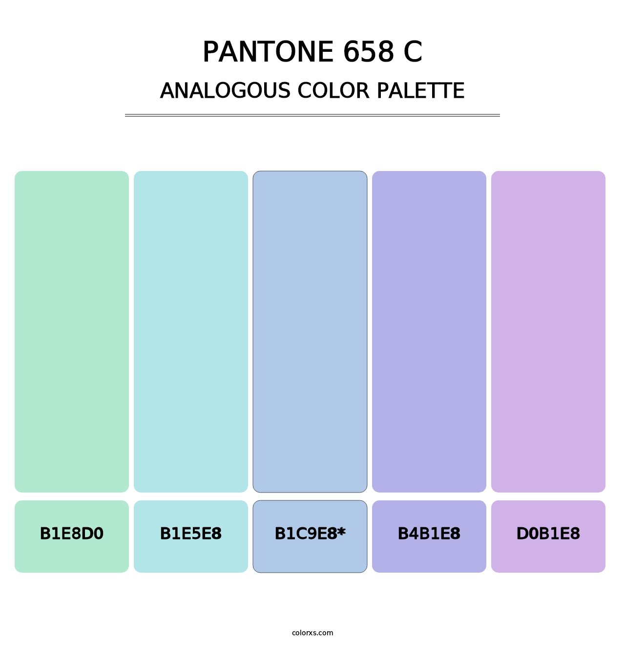 PANTONE 658 C - Analogous Color Palette