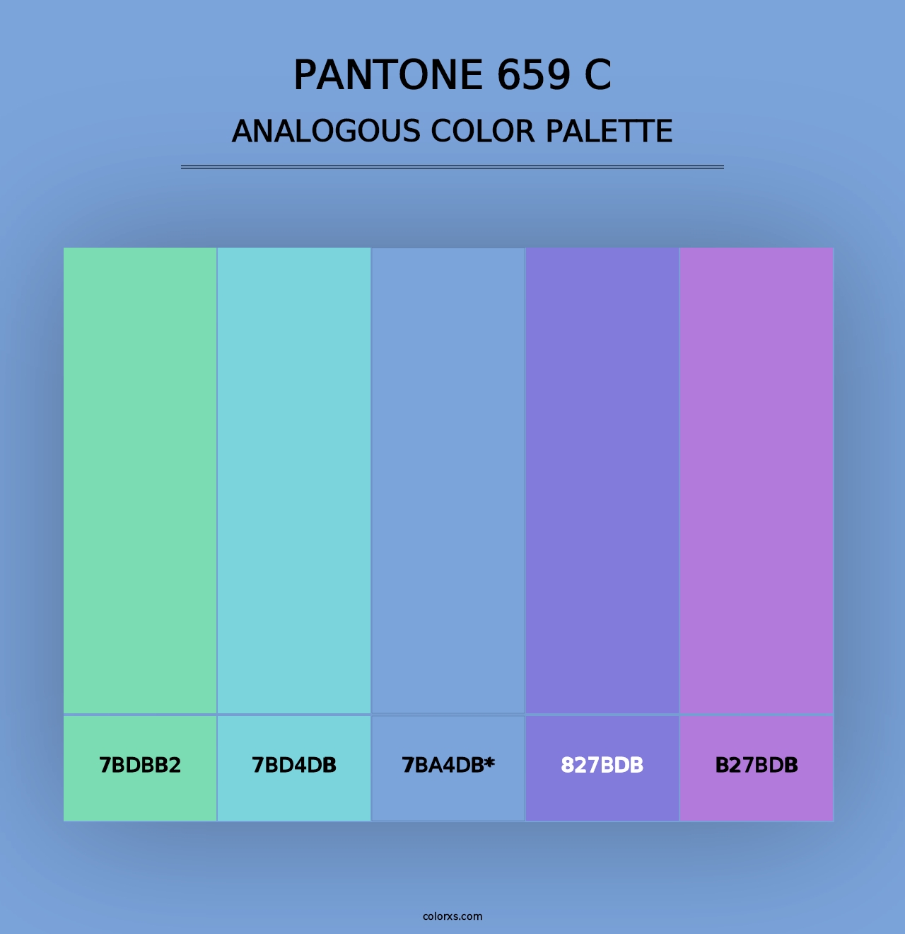 PANTONE 659 C - Analogous Color Palette