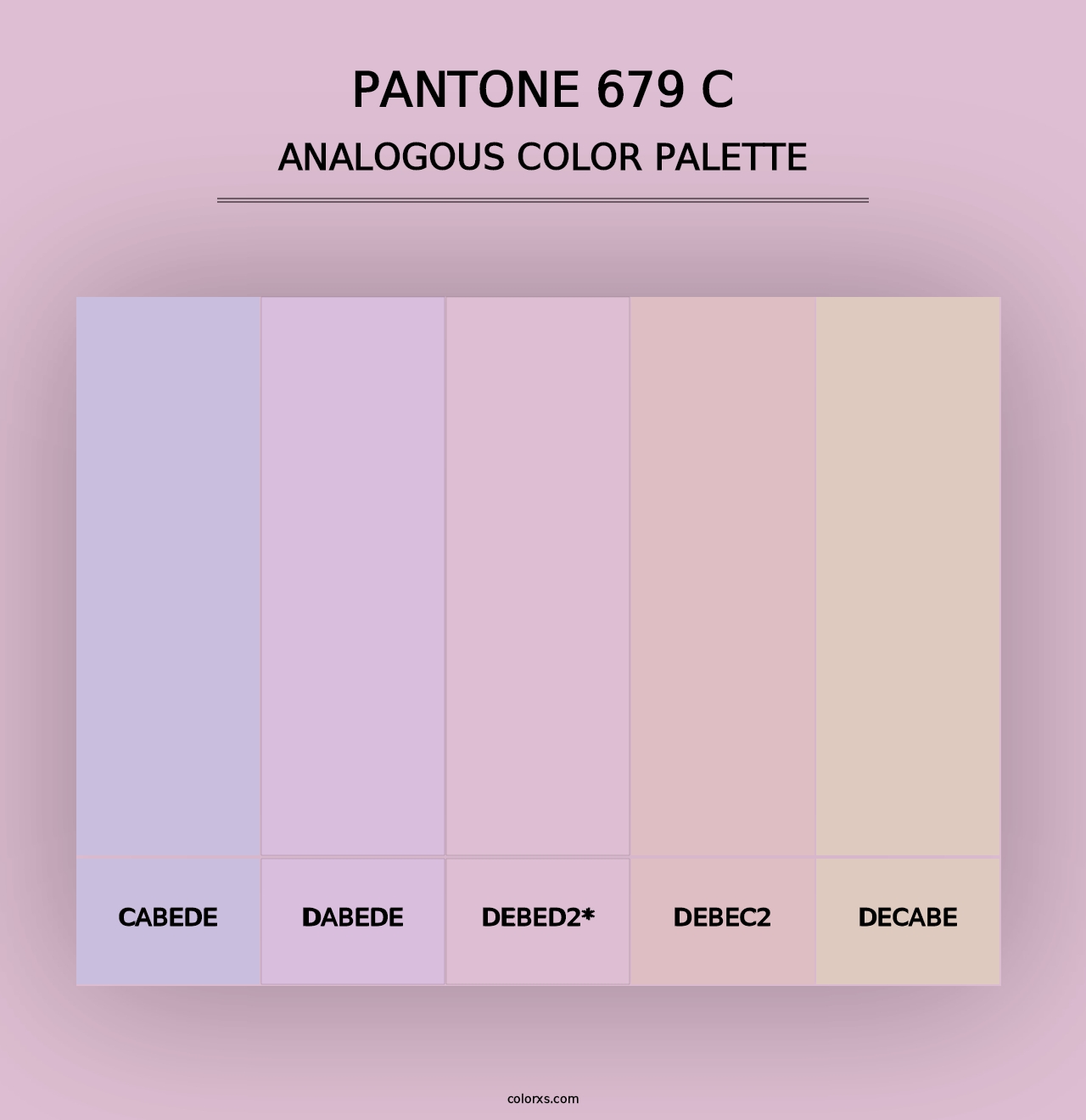 PANTONE 679 C - Analogous Color Palette