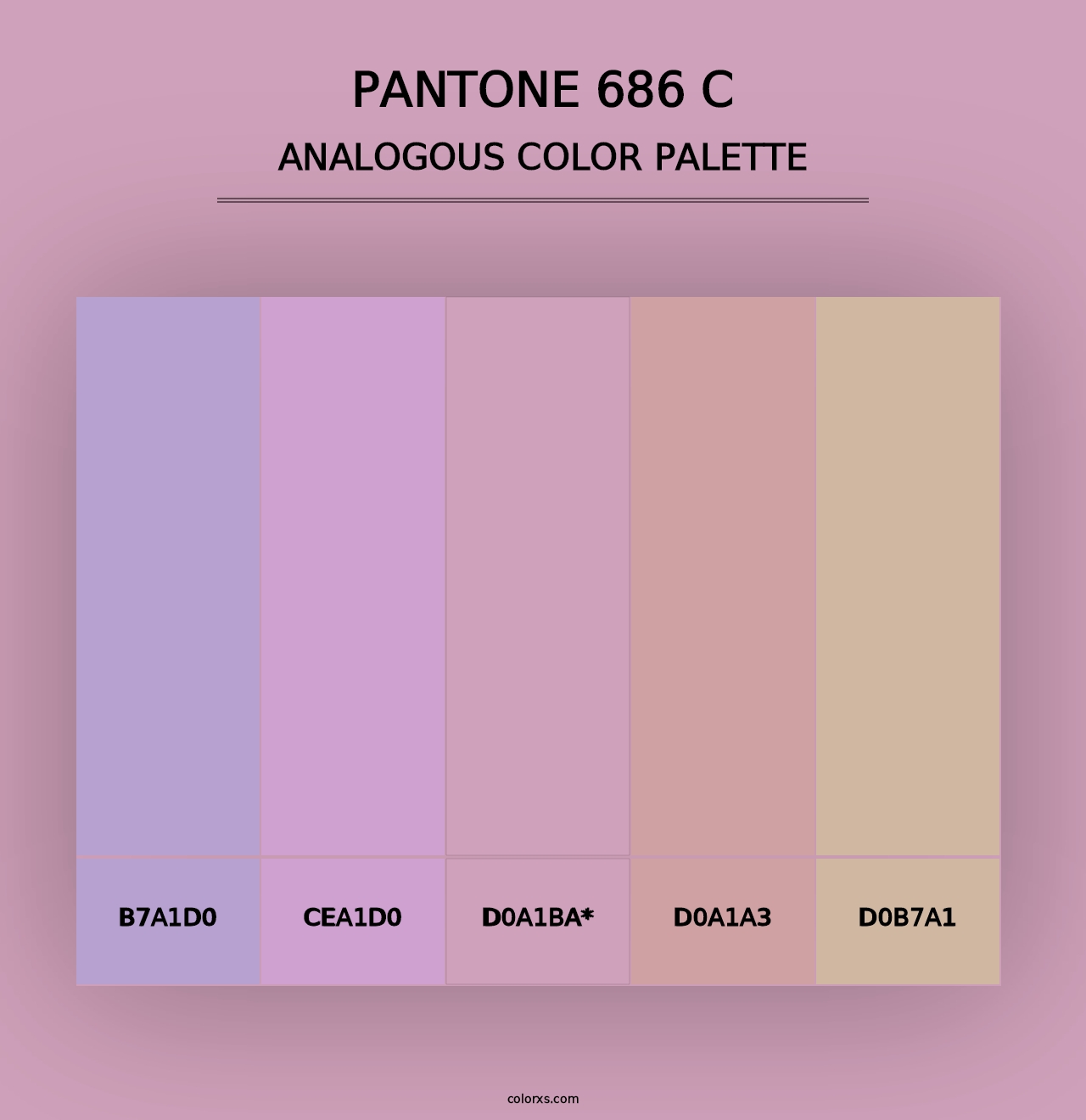 PANTONE 686 C - Analogous Color Palette