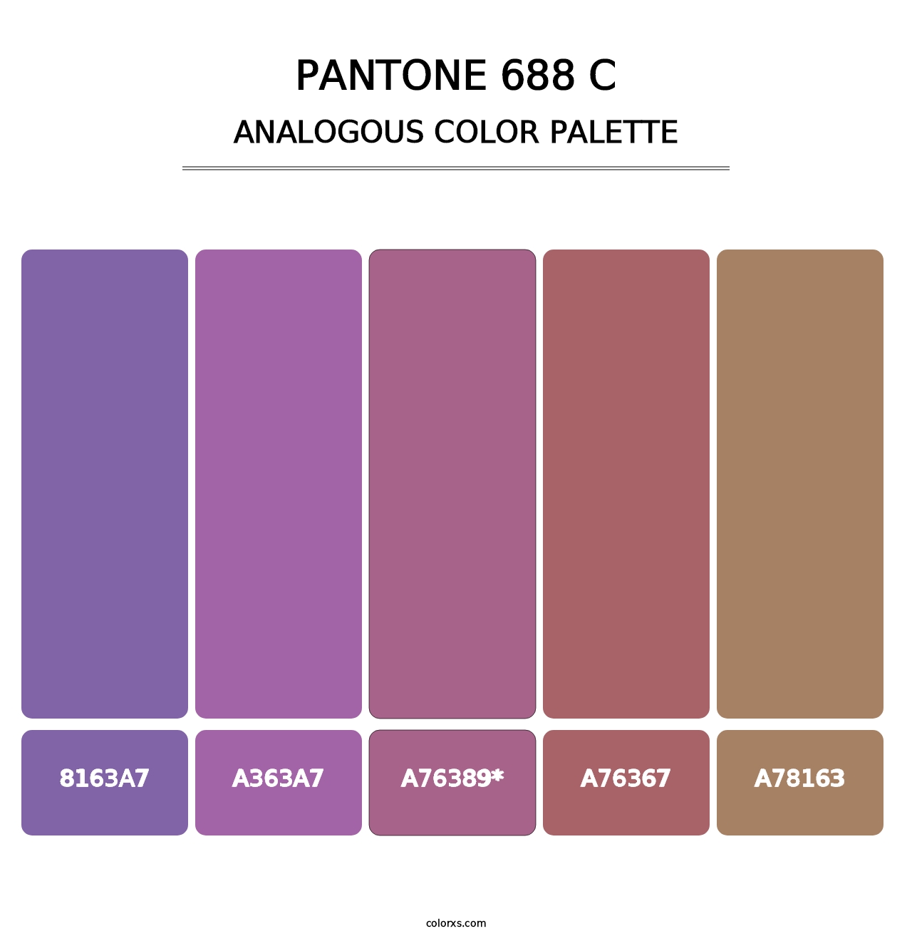 PANTONE 688 C - Analogous Color Palette