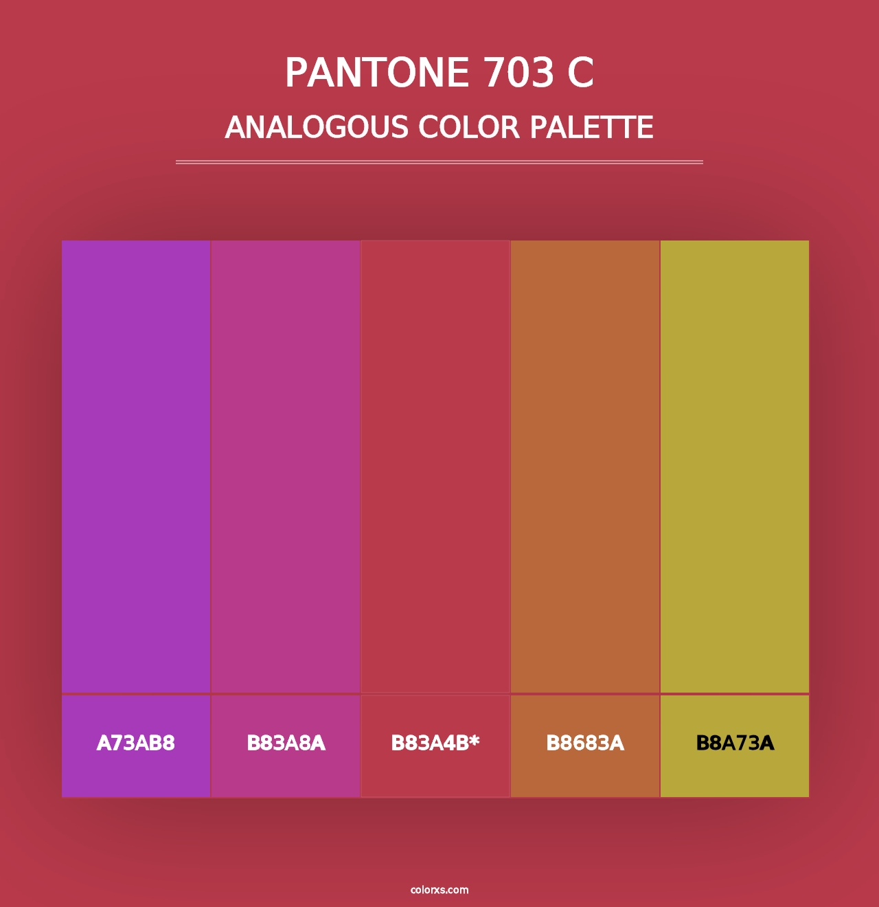 PANTONE 703 C - Analogous Color Palette