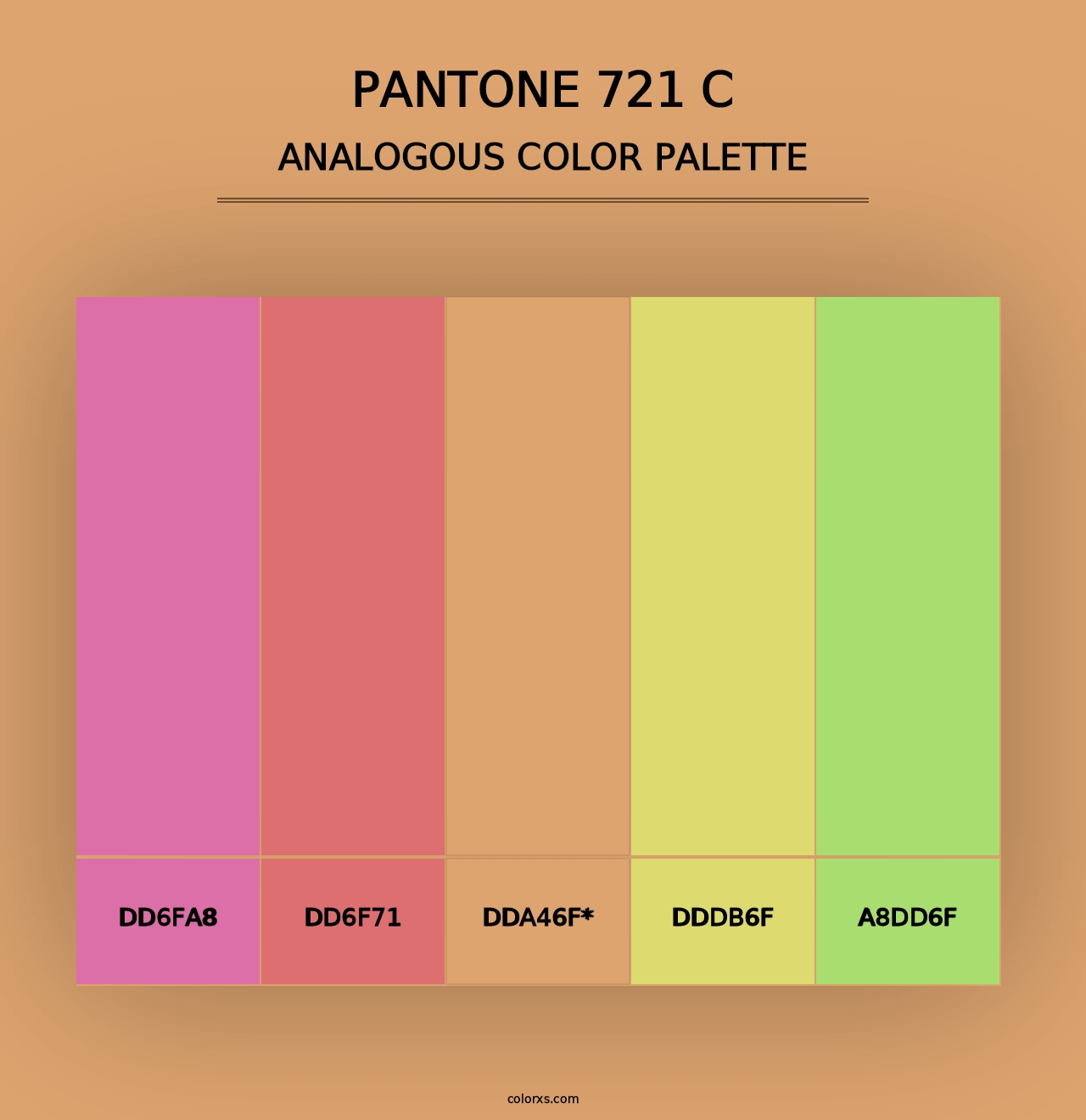 PANTONE 721 C color palettes - colorxs.com