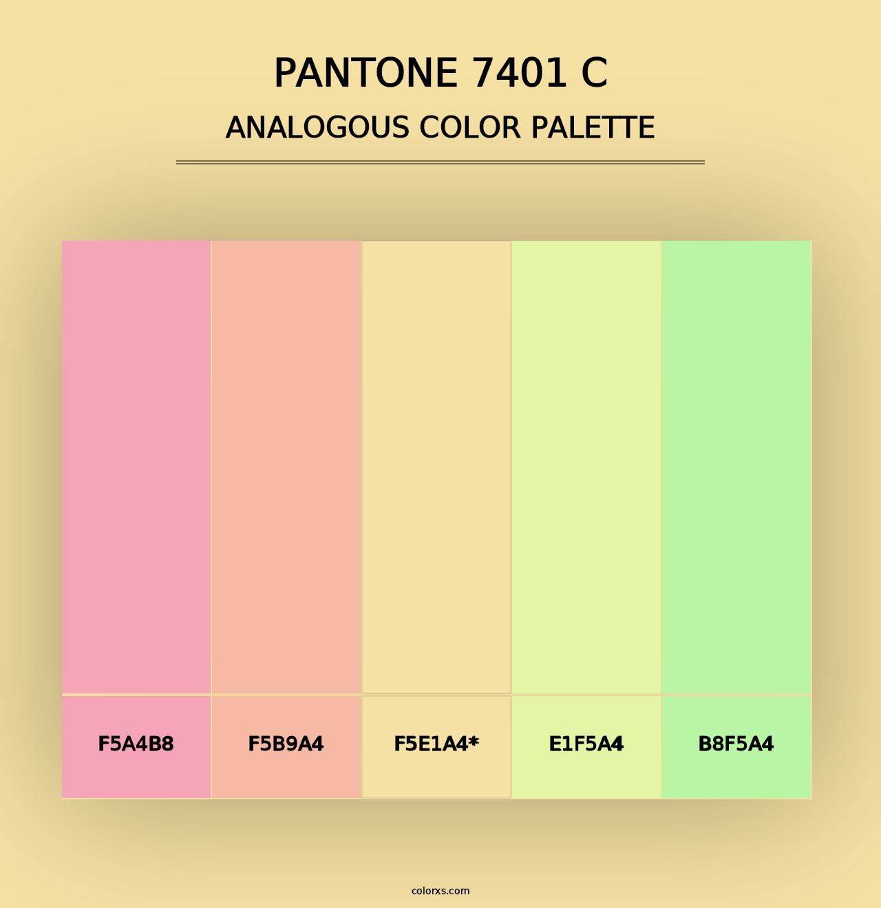 PANTONE 7401 C - Analogous Color Palette