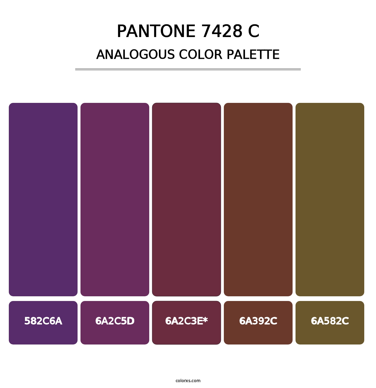 PANTONE 7428 C - Analogous Color Palette