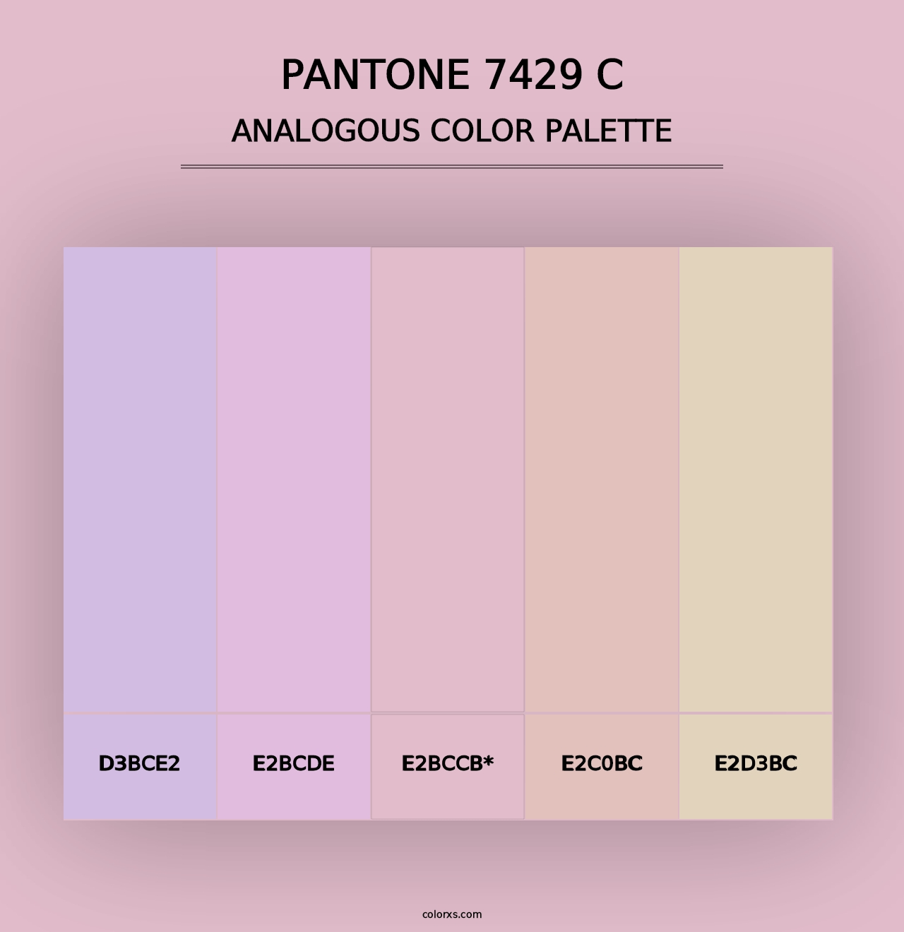 PANTONE 7429 C - Analogous Color Palette