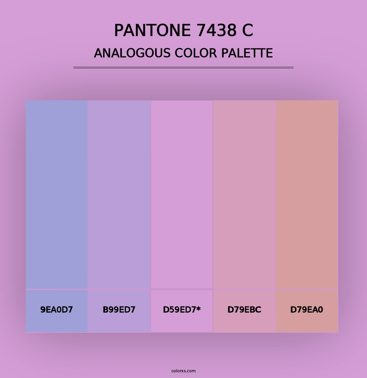 PANTONE 7438 C - Analogous Color Palette