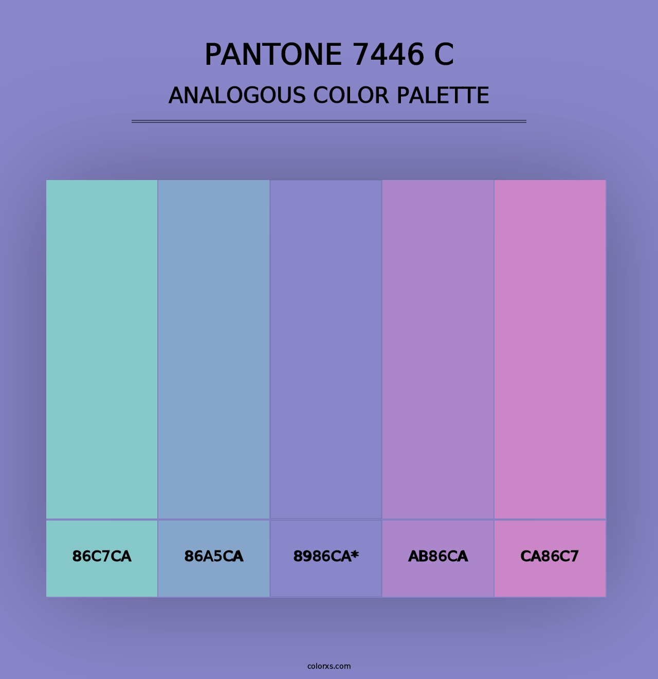 PANTONE 7446 C - Analogous Color Palette