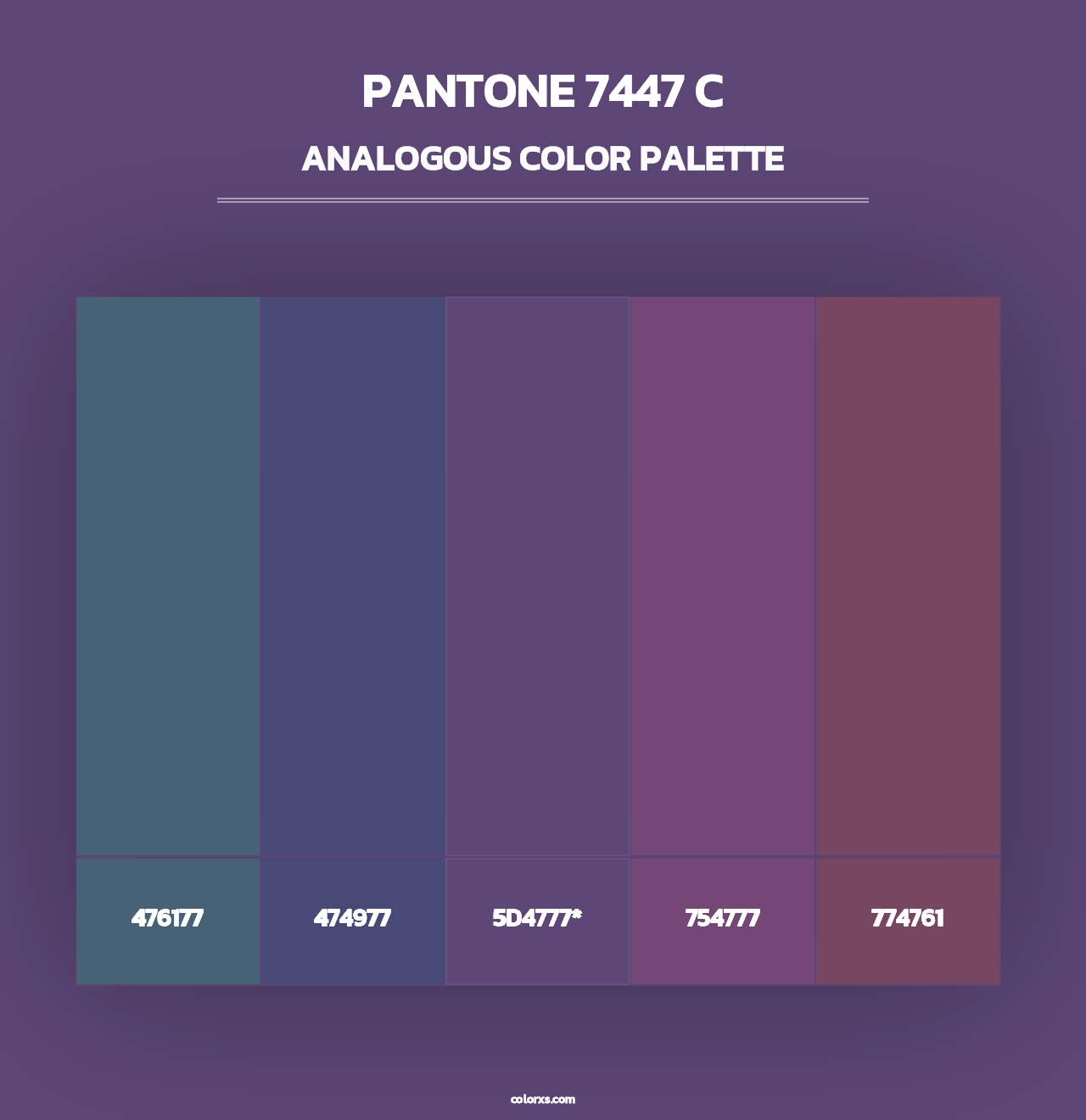 PANTONE 7447 C - Analogous Color Palette