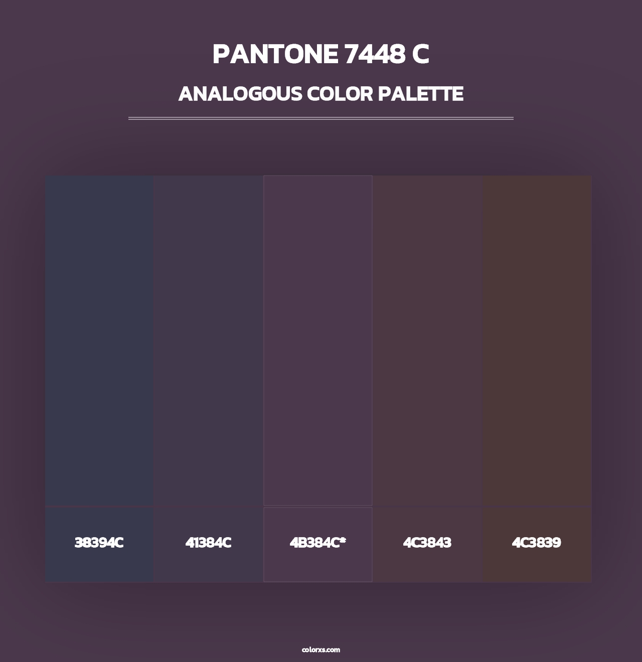 PANTONE 7448 C - Analogous Color Palette