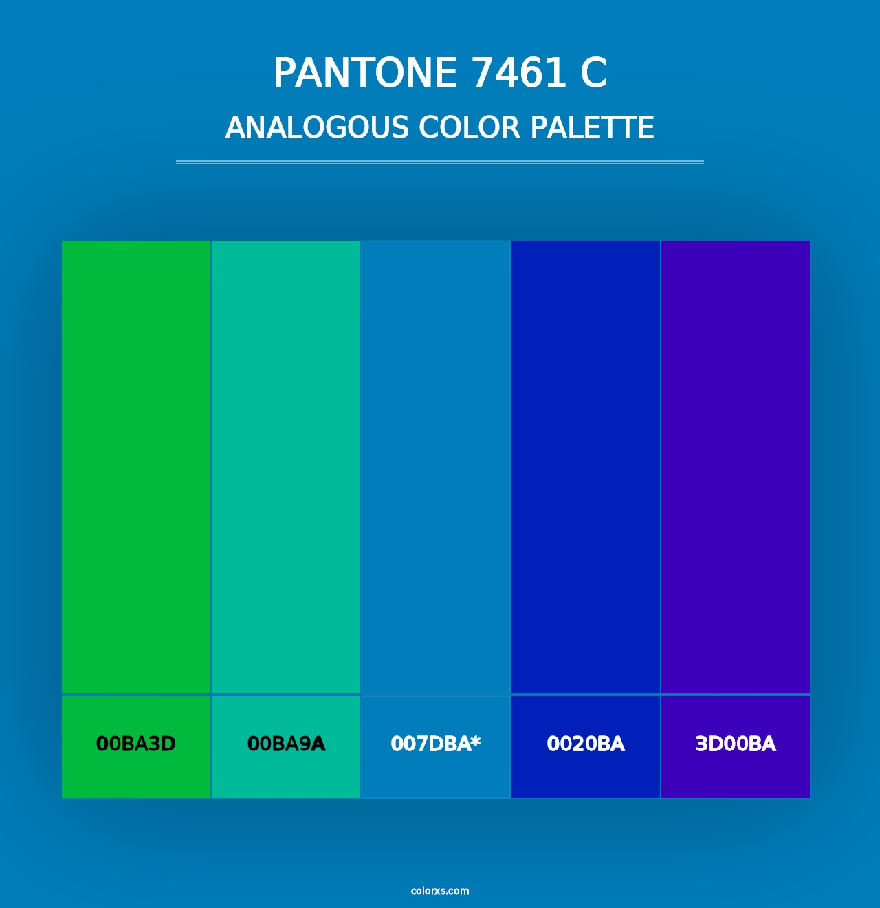 PANTONE 7461 C - Analogous Color Palette