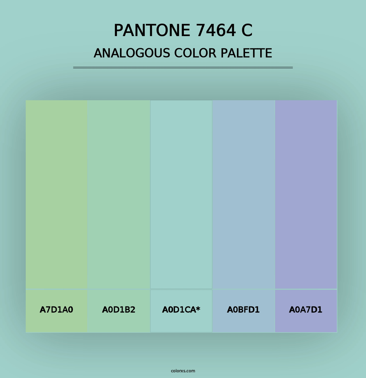 PANTONE 7464 C - Analogous Color Palette