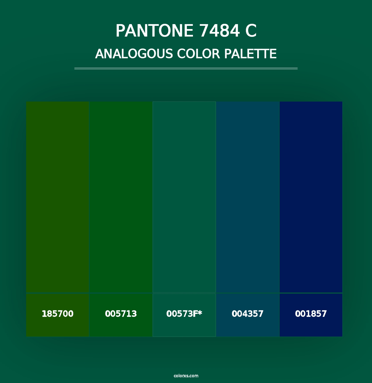 PANTONE 7484 C - Analogous Color Palette