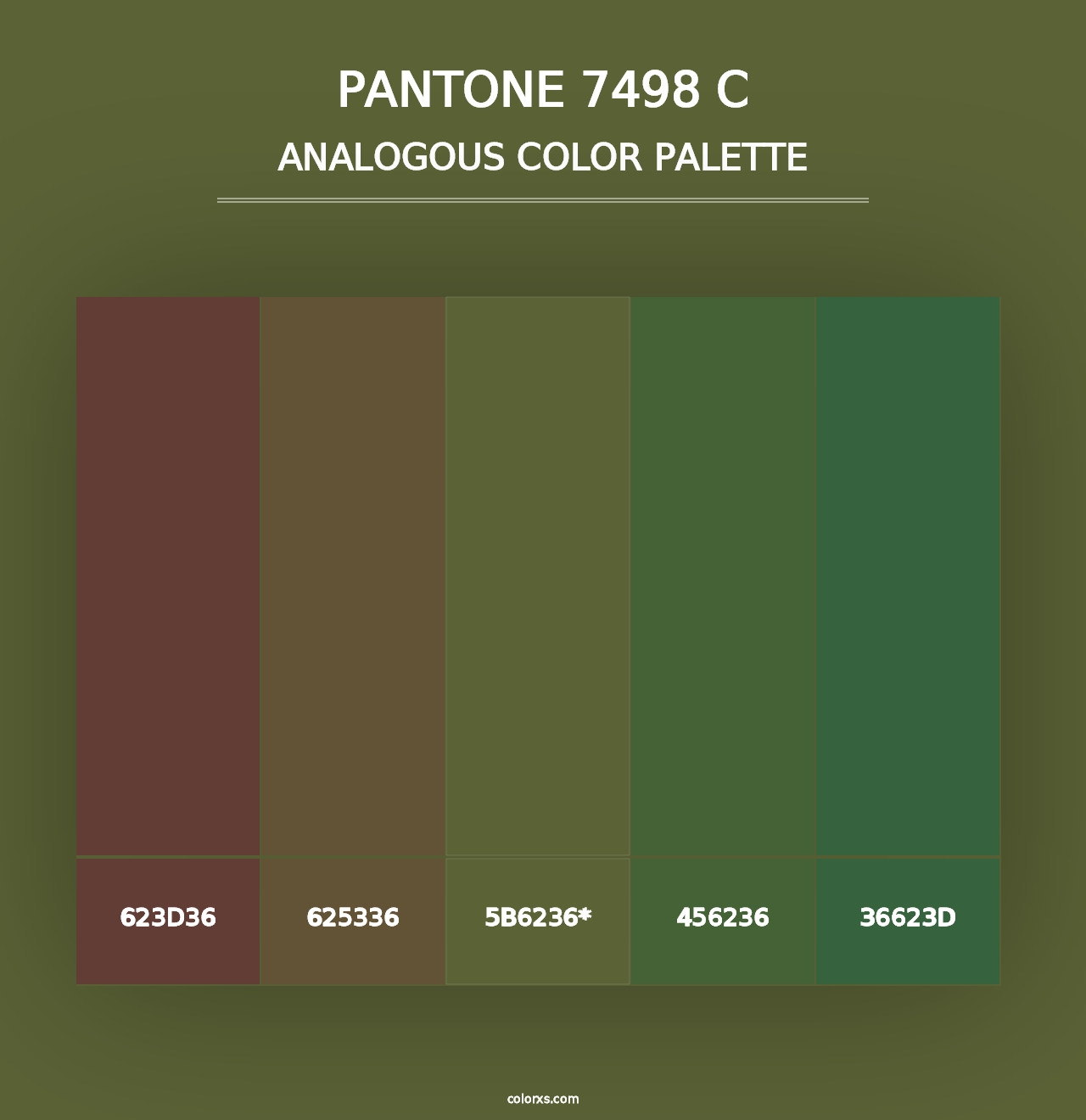 PANTONE 7498 C - Analogous Color Palette