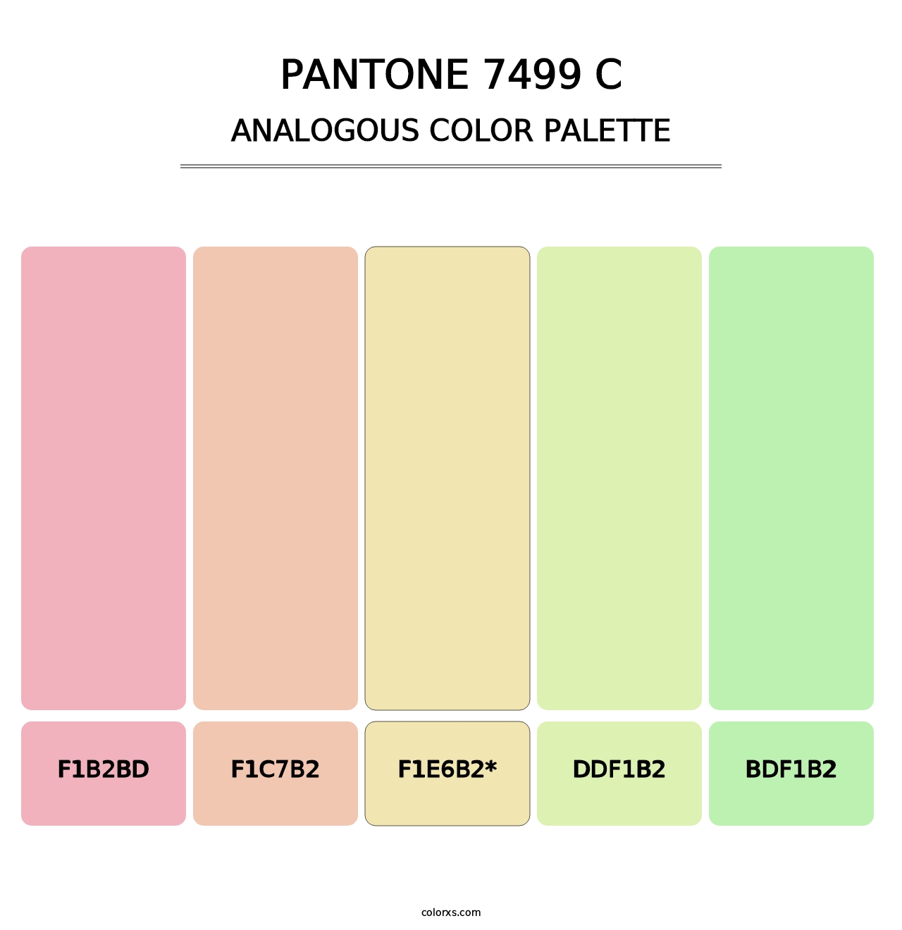 PANTONE 7499 C - Analogous Color Palette