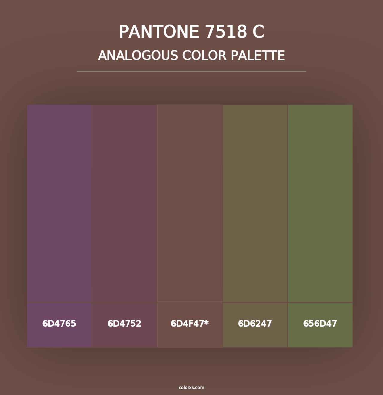 PANTONE 7518 C - Analogous Color Palette