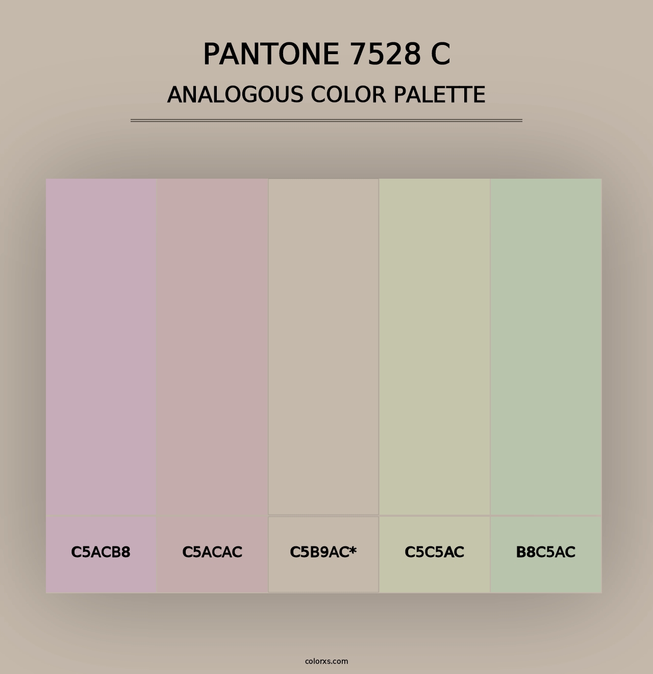 PANTONE 7528 C - Analogous Color Palette