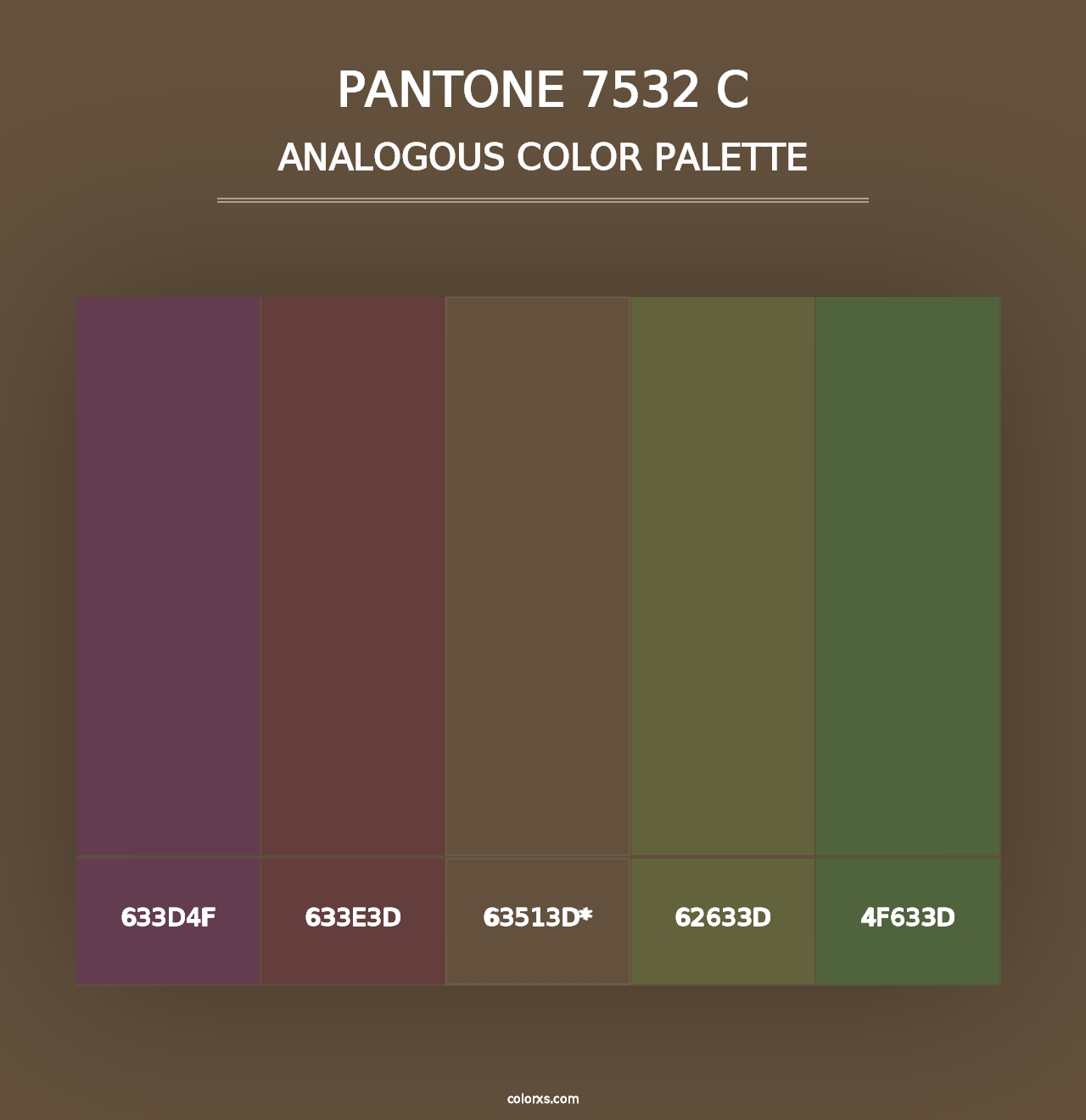 PANTONE 7532 C - Analogous Color Palette