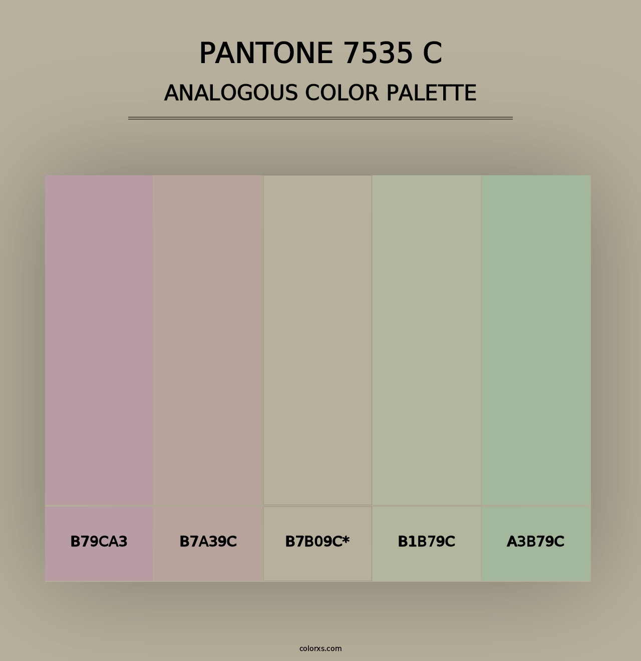 PANTONE 7535 C - Analogous Color Palette