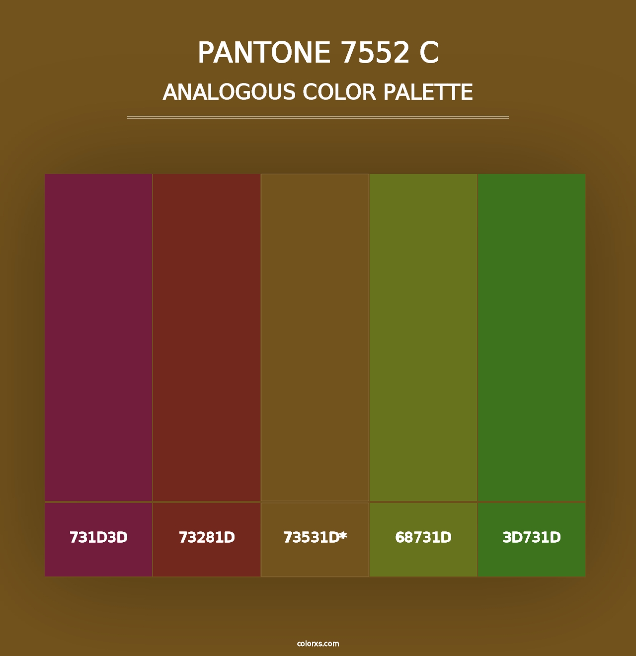 PANTONE 7552 C - Analogous Color Palette