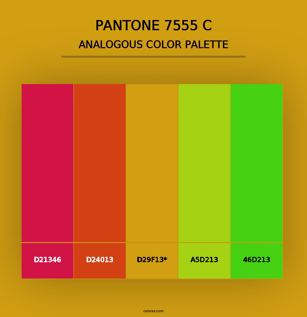 PANTONE 7555 C - Analogous Color Palette