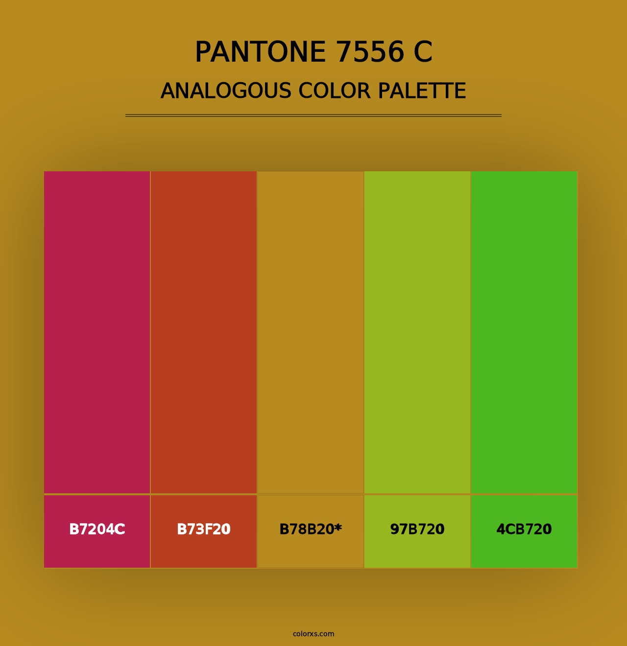 PANTONE 7556 C - Analogous Color Palette