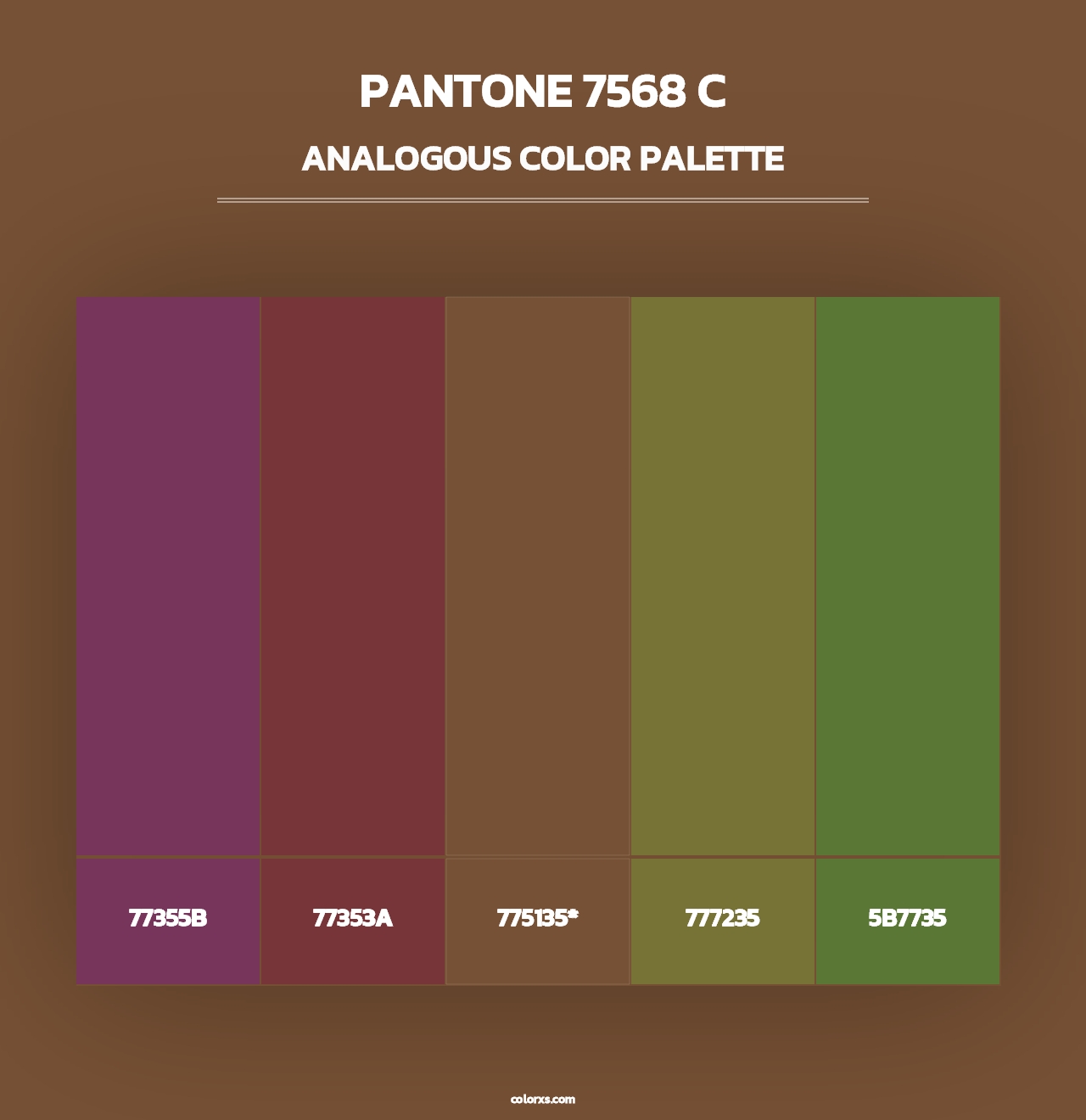 PANTONE 7568 C - Analogous Color Palette