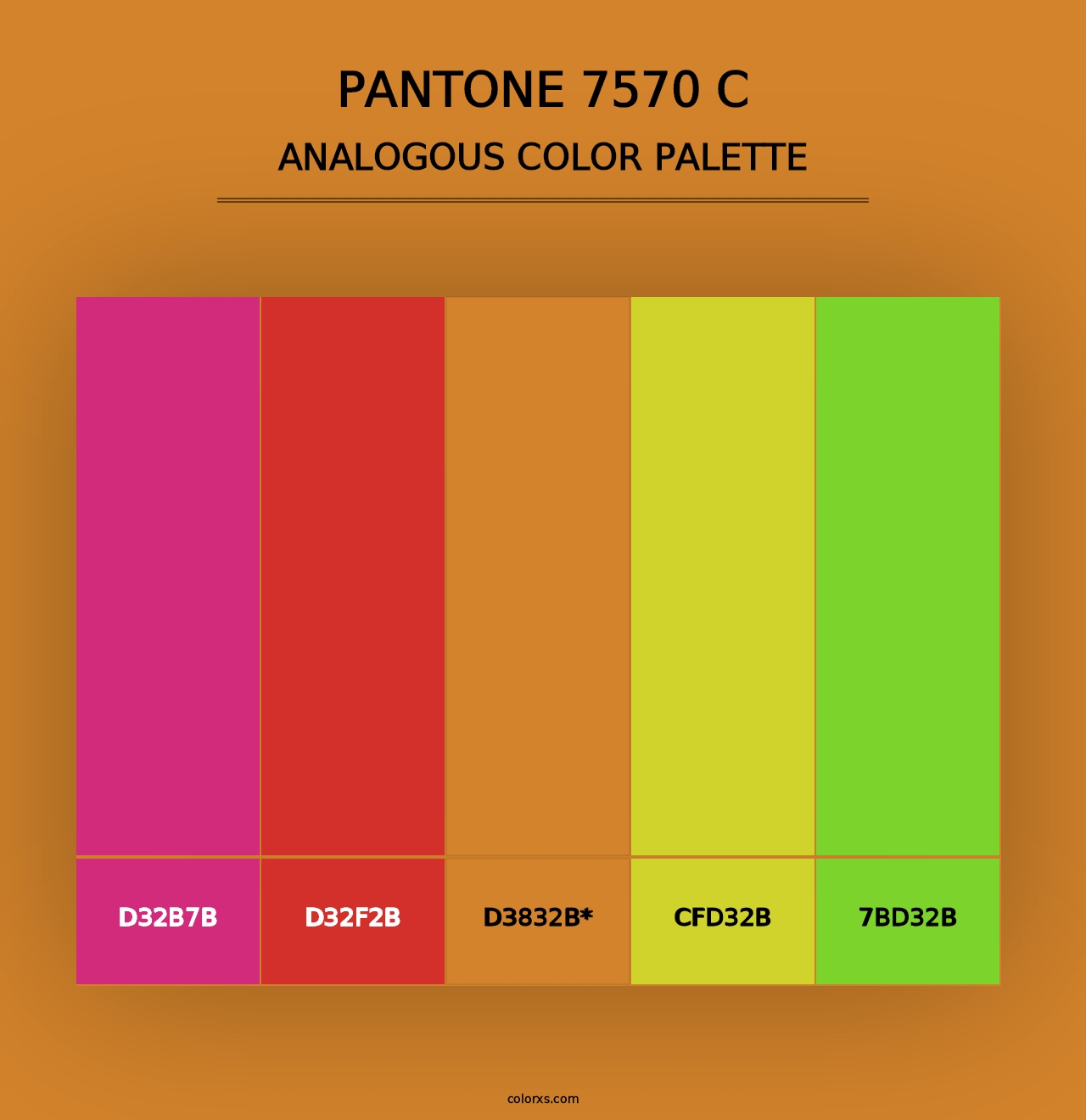 PANTONE 7570 C - Analogous Color Palette