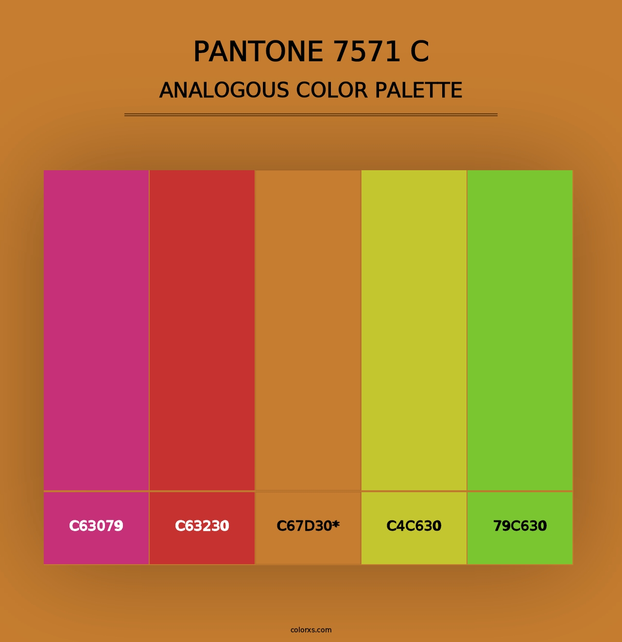 PANTONE 7571 C - Analogous Color Palette