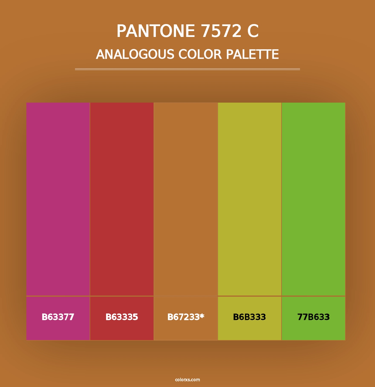 PANTONE 7572 C - Analogous Color Palette