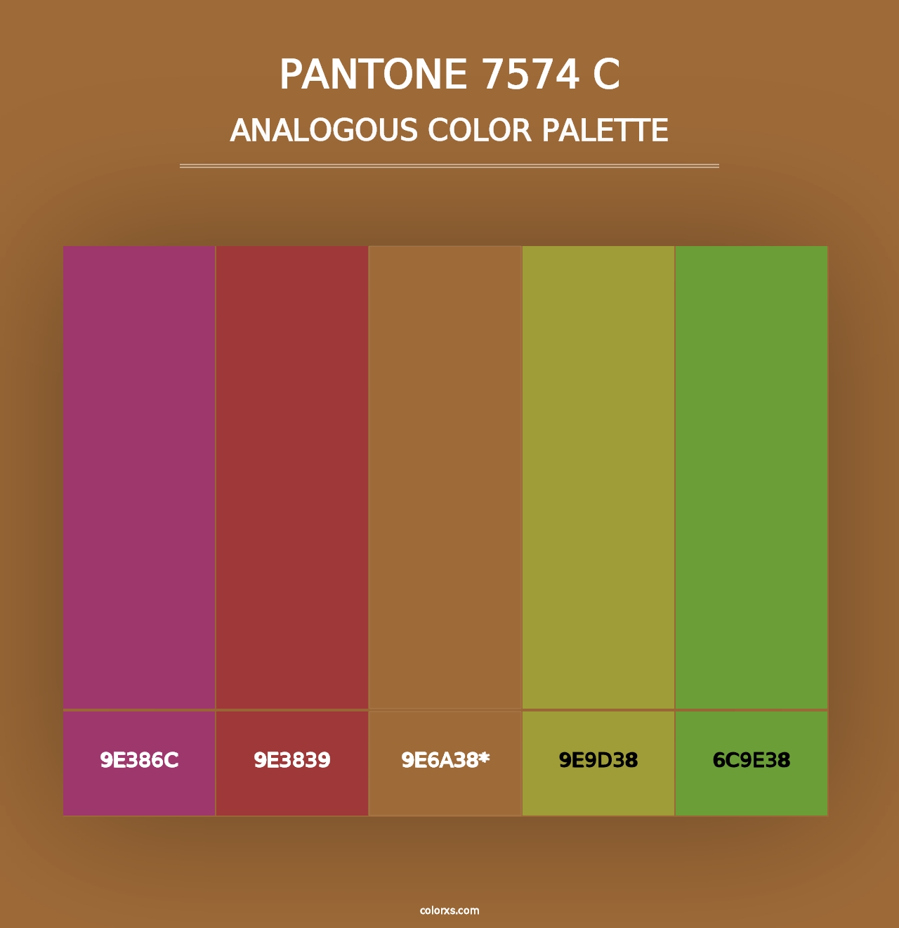 PANTONE 7574 C - Analogous Color Palette