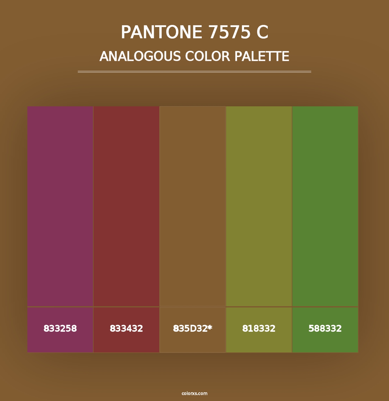 PANTONE 7575 C - Analogous Color Palette