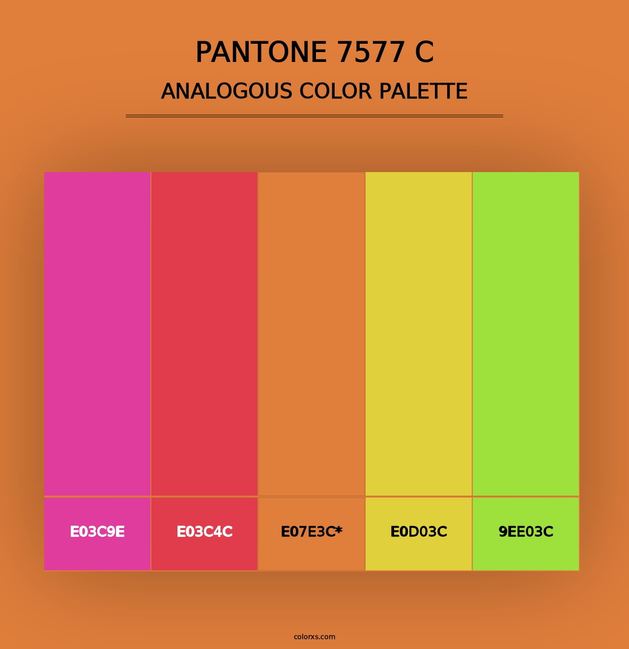 PANTONE 7577 C - Analogous Color Palette