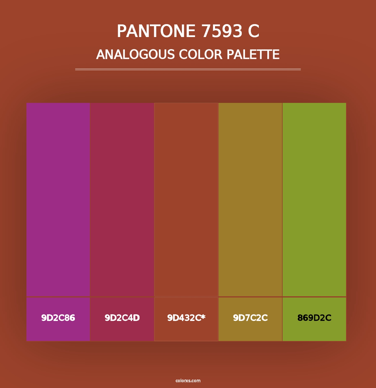 PANTONE 7593 C - Analogous Color Palette