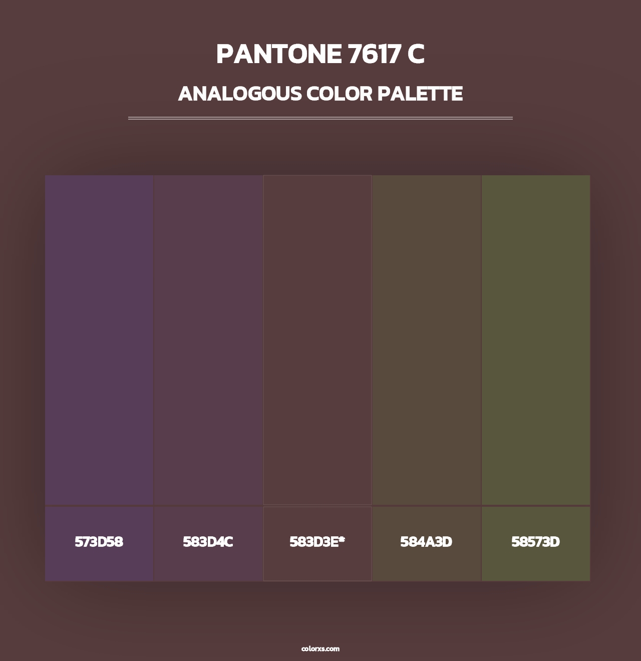 PANTONE 7617 C - Analogous Color Palette