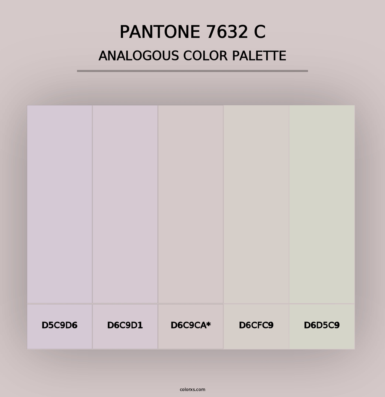 PANTONE 7632 C - Analogous Color Palette