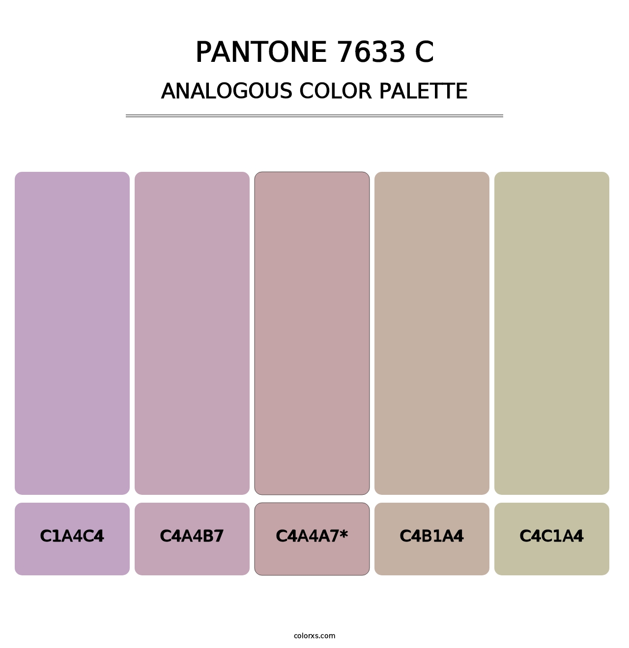 PANTONE 7633 C - Analogous Color Palette