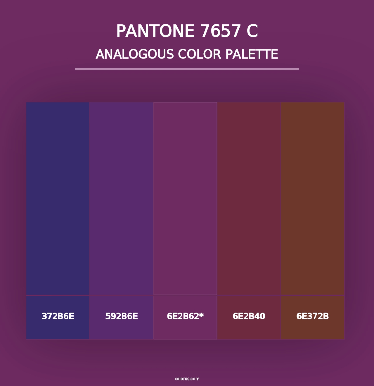 PANTONE 7657 C - Analogous Color Palette