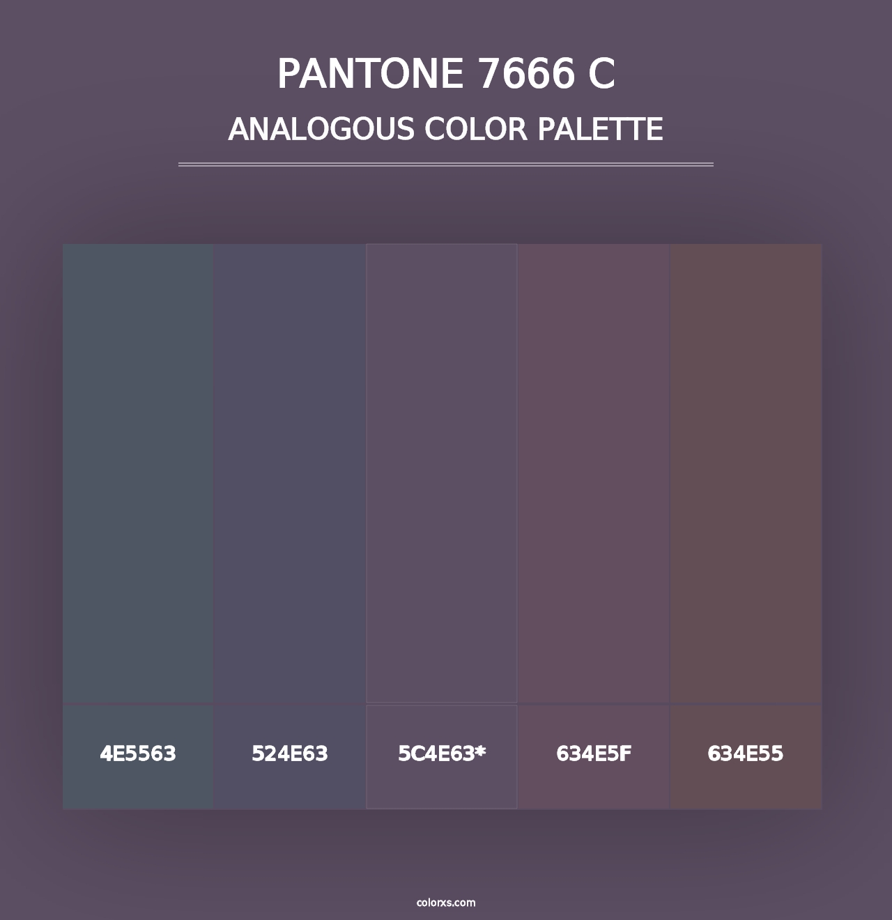 PANTONE 7666 C - Analogous Color Palette