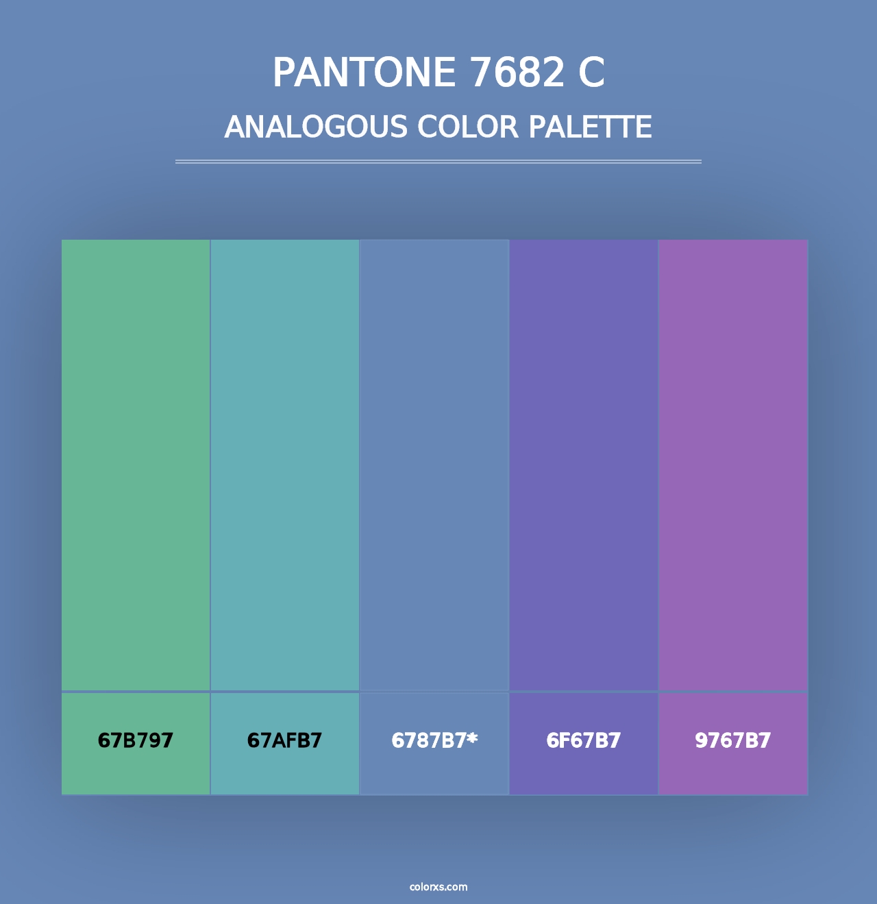 PANTONE 7682 C - Analogous Color Palette