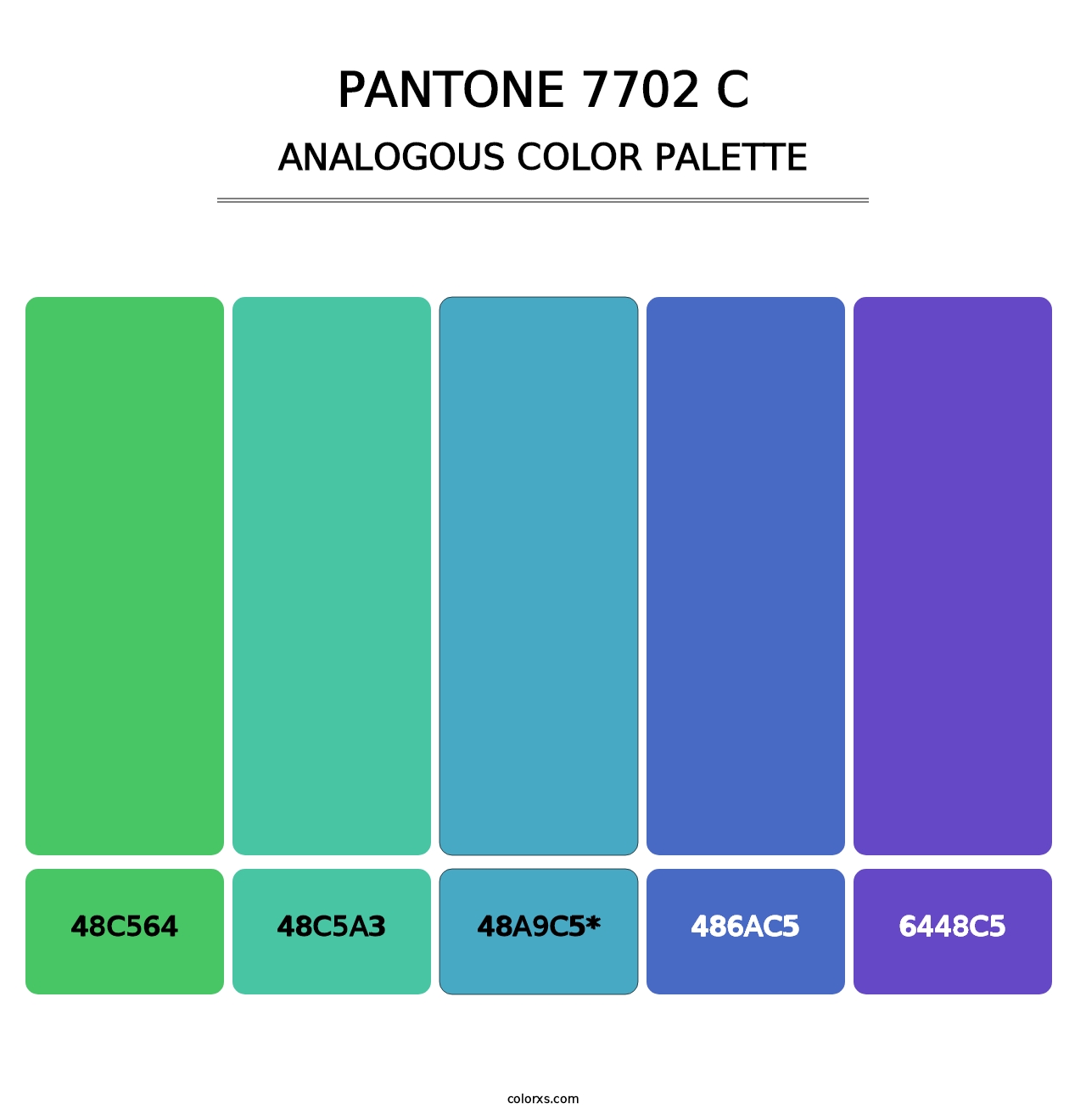 PANTONE 7702 C - Analogous Color Palette