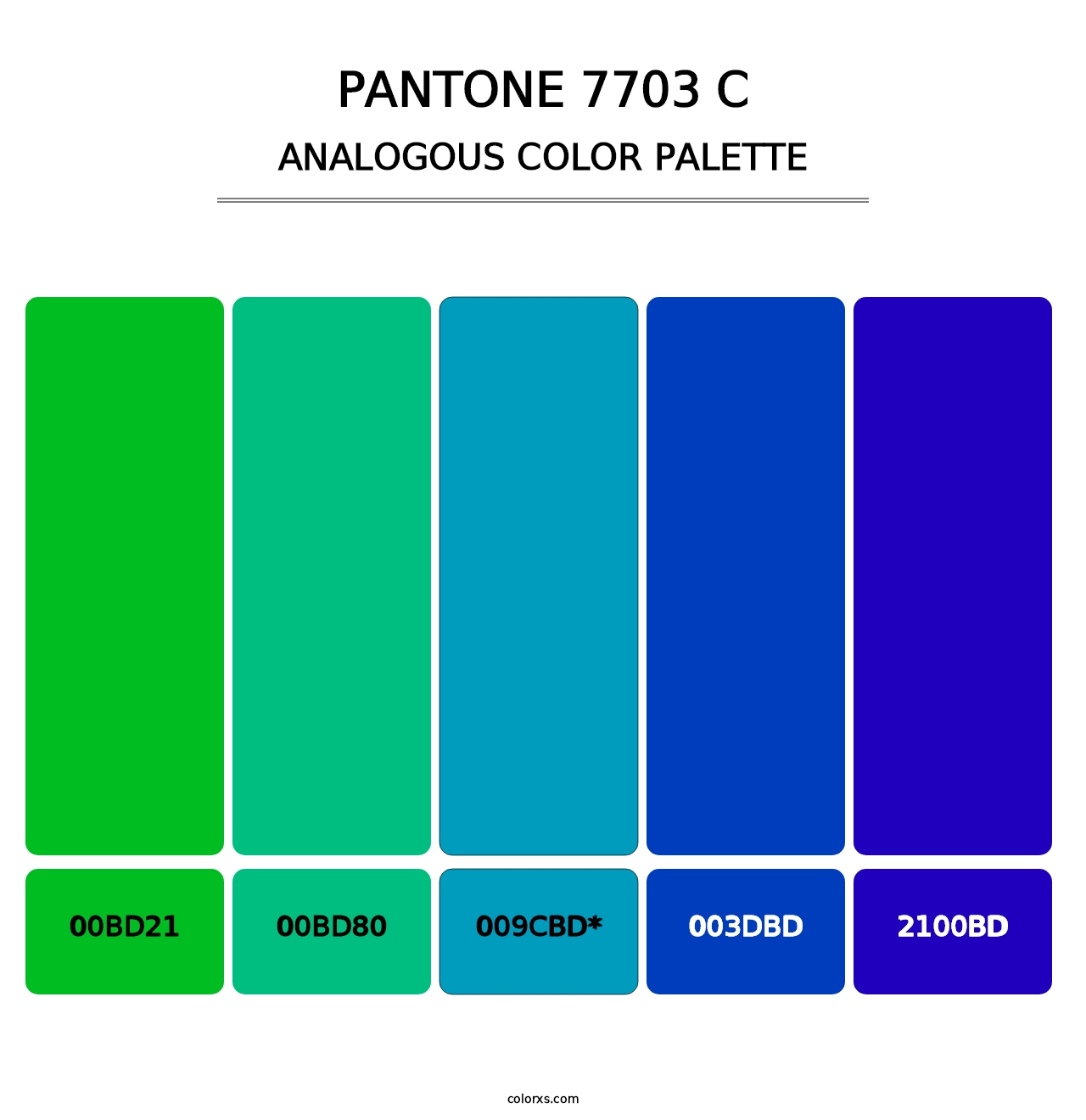 PANTONE 7703 C - Analogous Color Palette