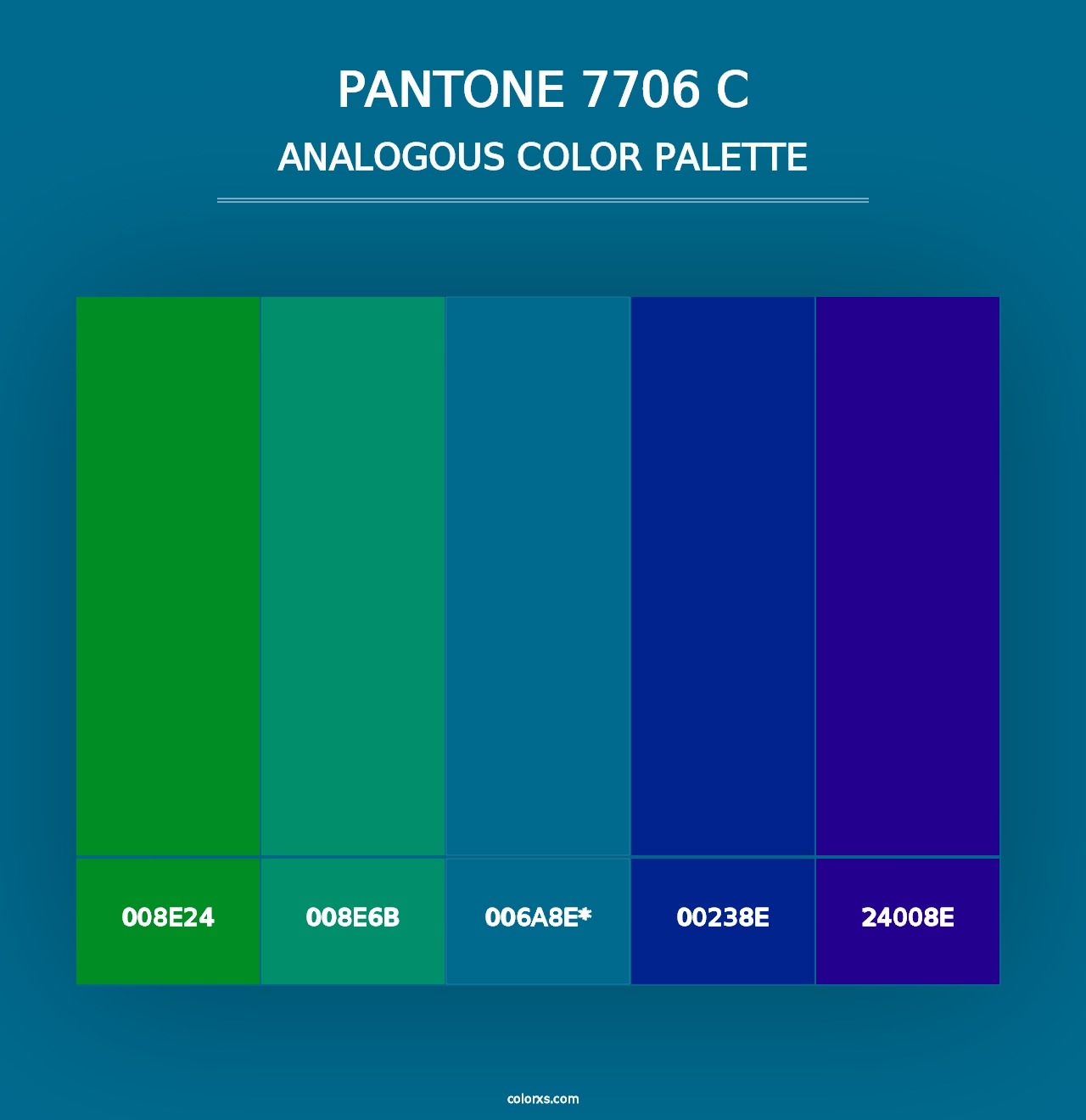 PANTONE 7706 C - Analogous Color Palette