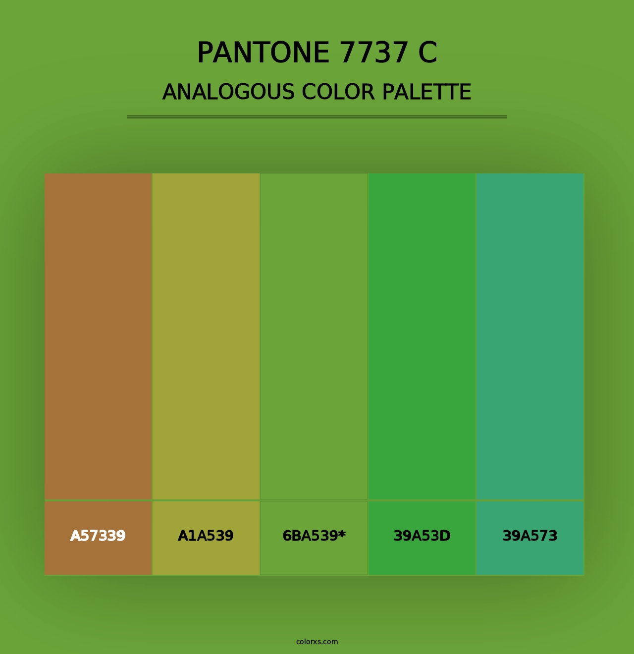 PANTONE 7737 C - Analogous Color Palette