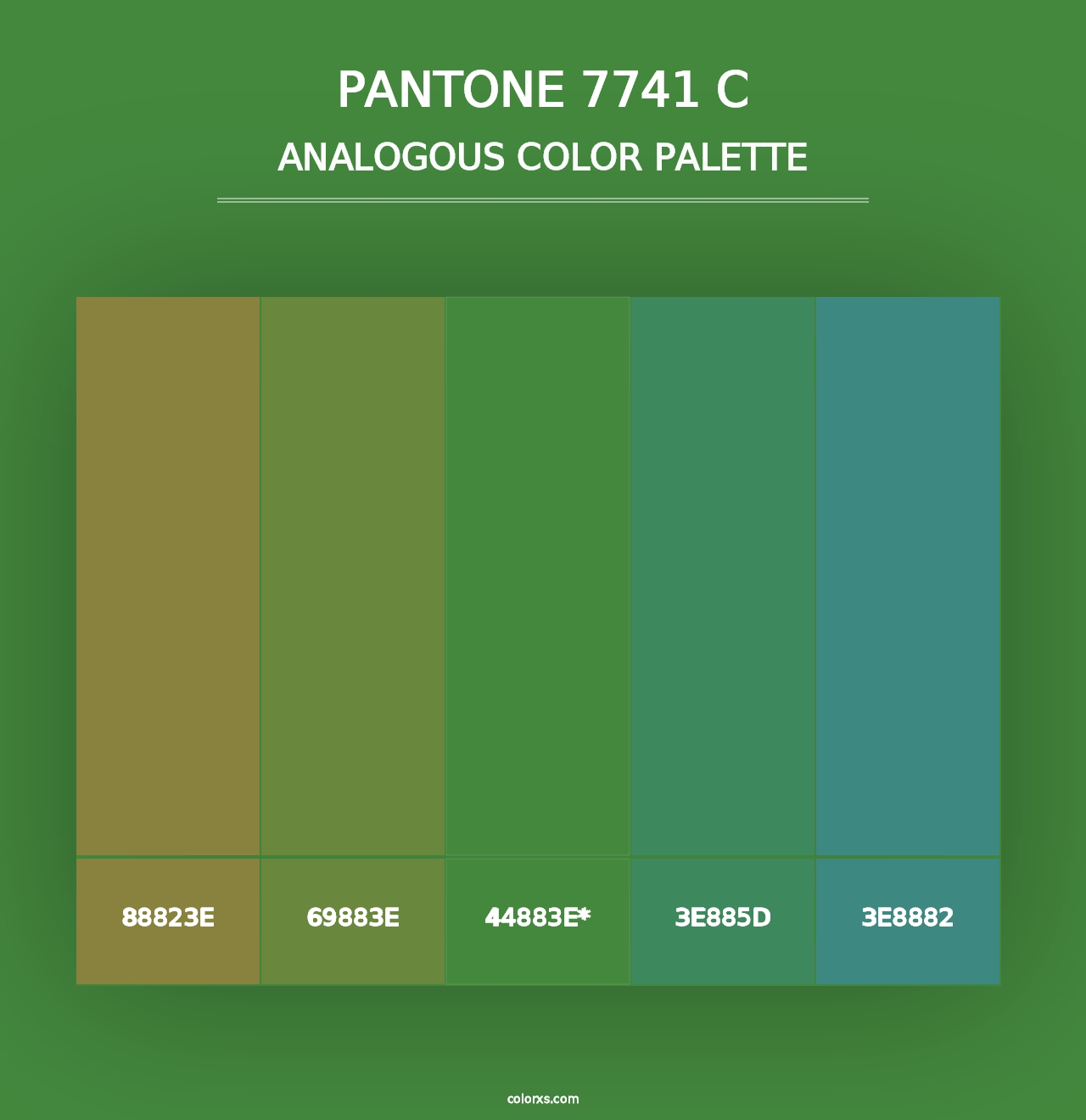 PANTONE 7741 C - Analogous Color Palette