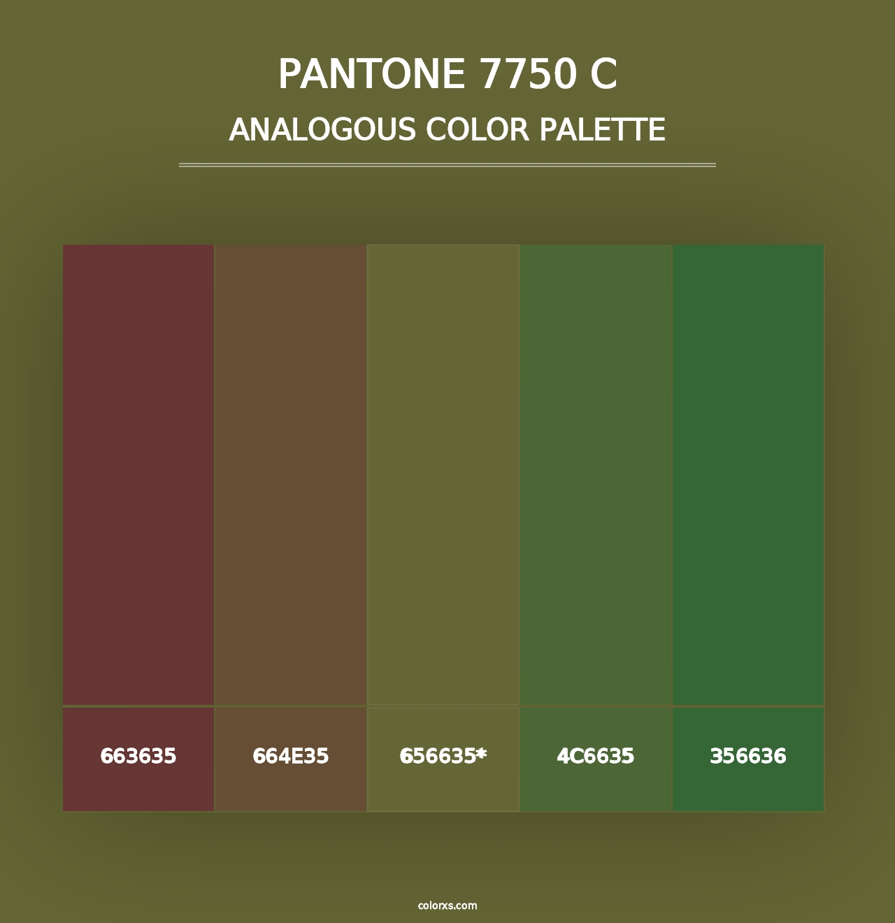 PANTONE 7750 C - Analogous Color Palette