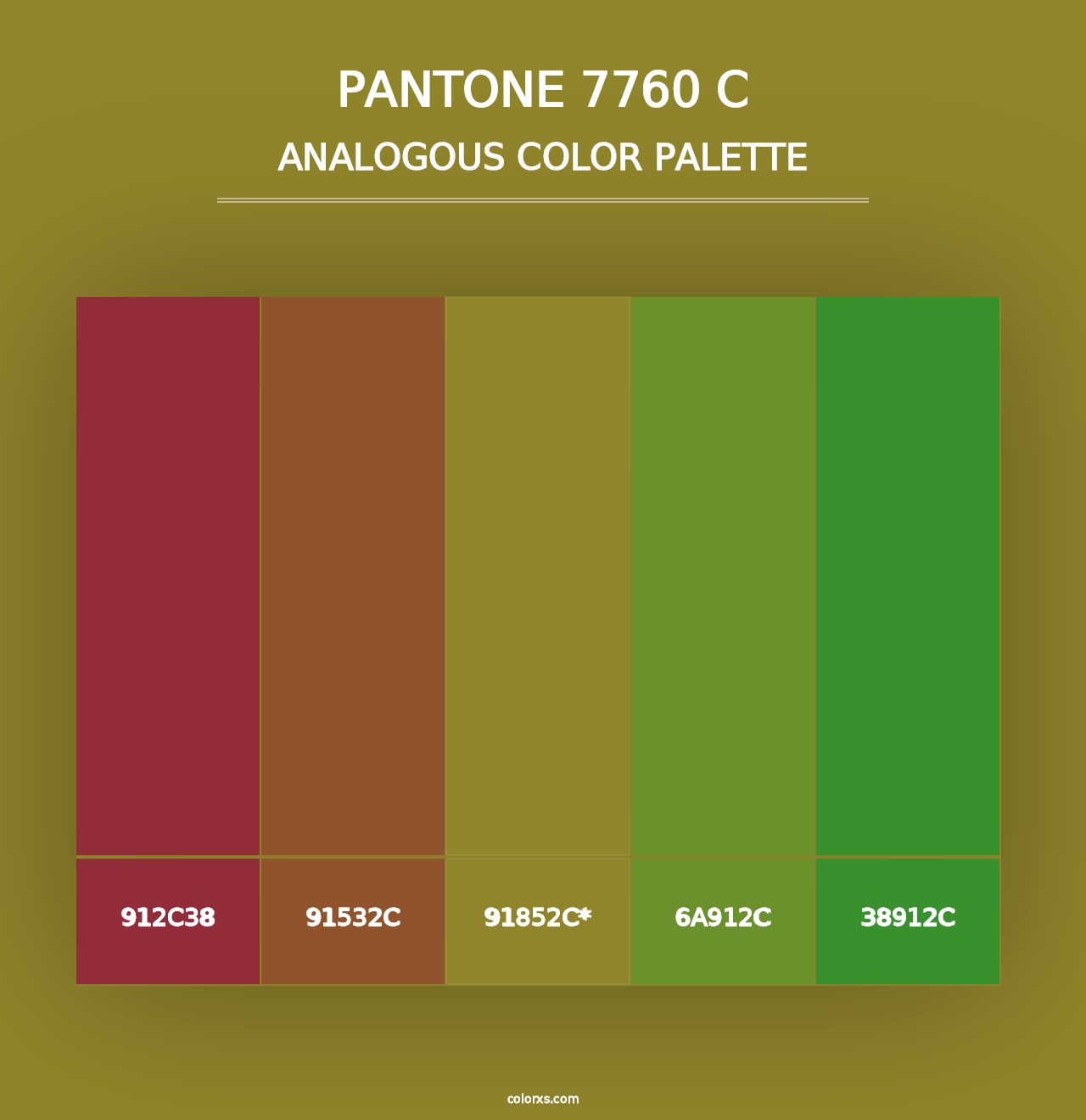 PANTONE 7760 C - Analogous Color Palette