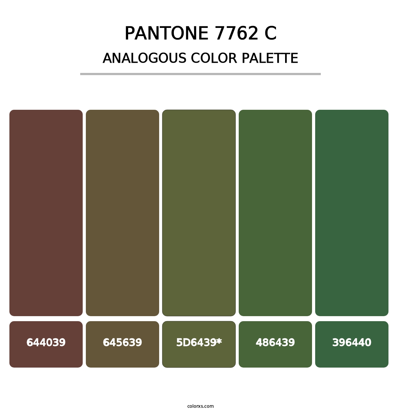 PANTONE 7762 C - Analogous Color Palette